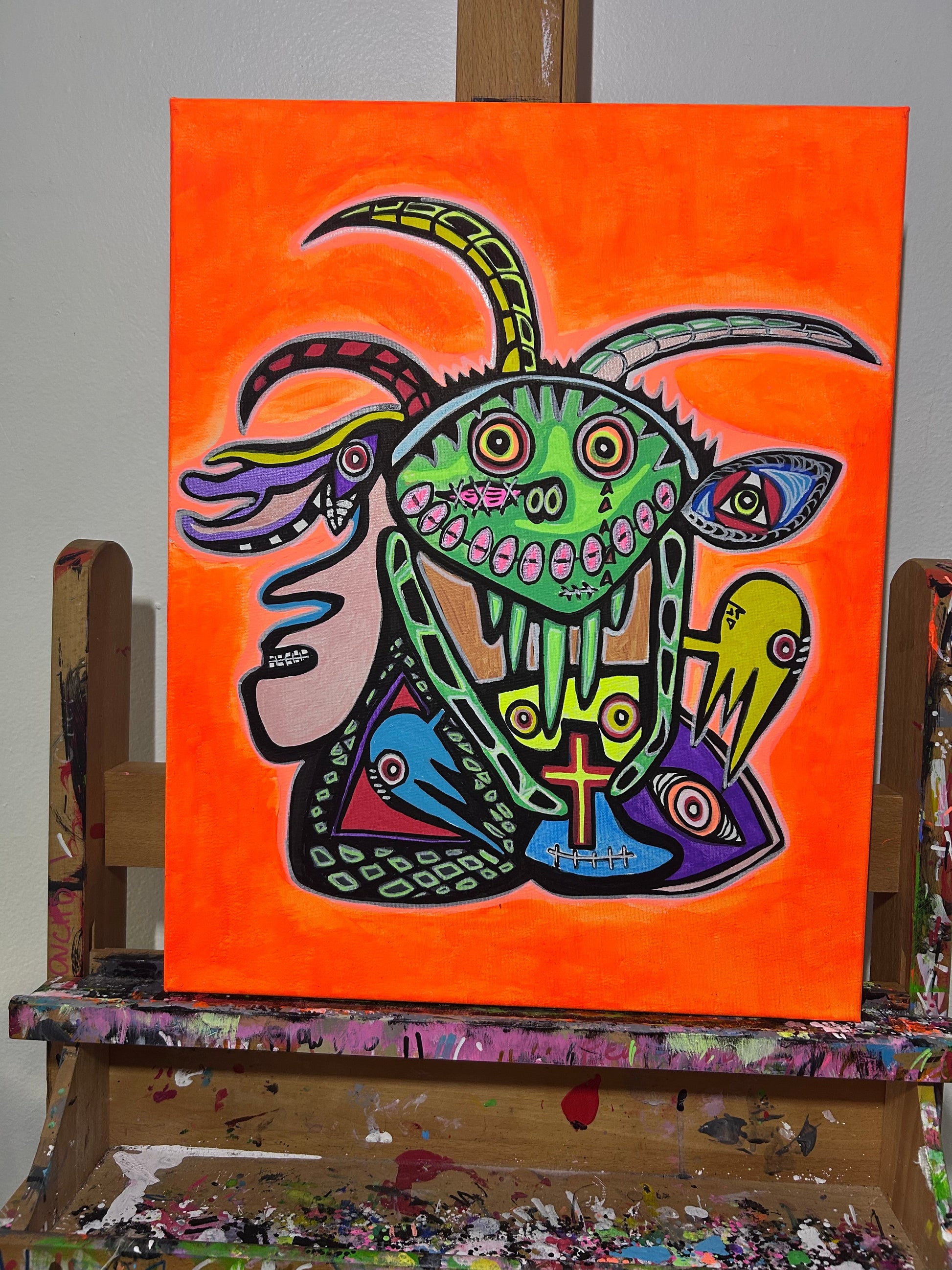 acrylic painting on canvas