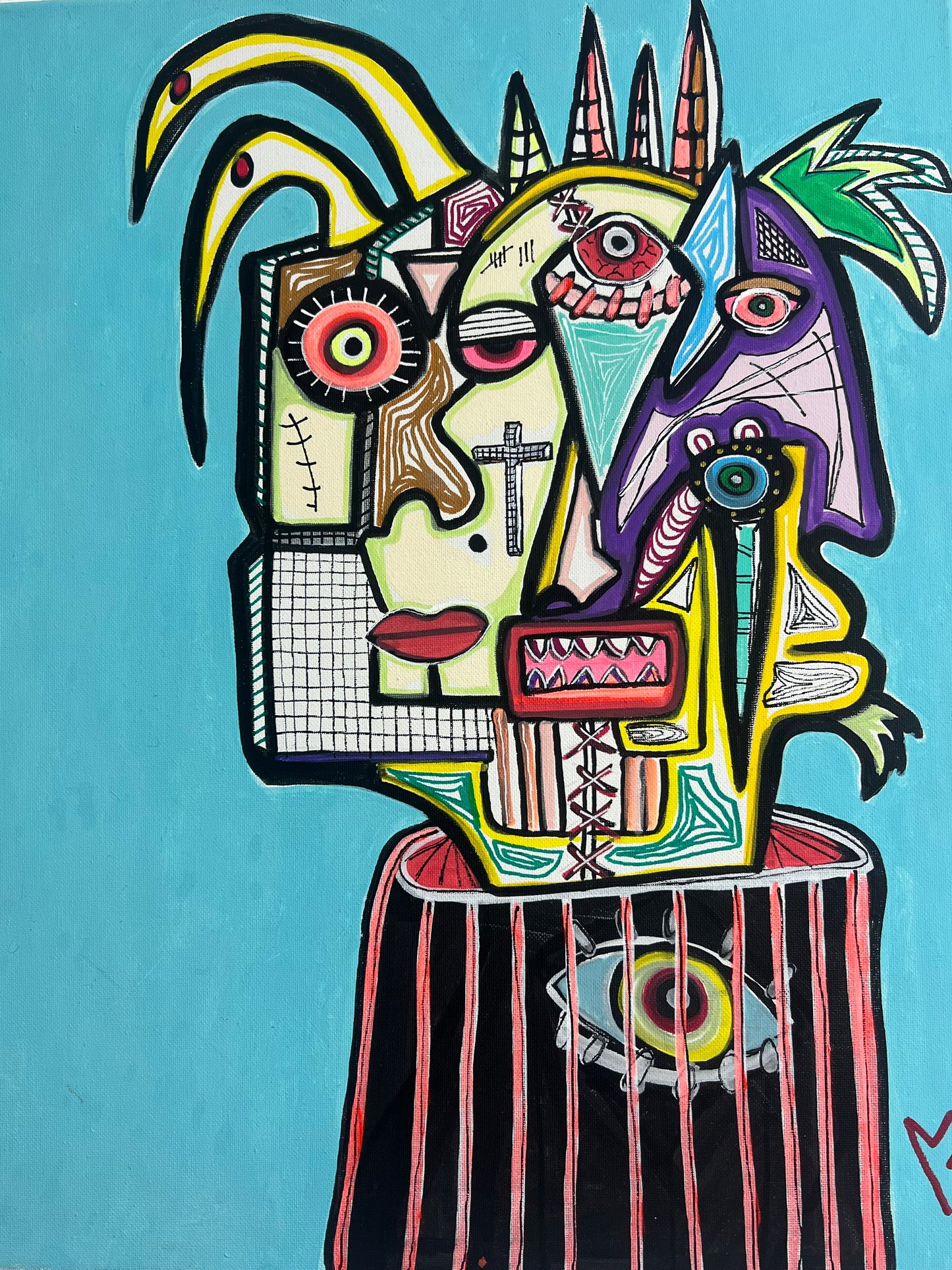 THE PERFECT Acrylic over canvas Painting